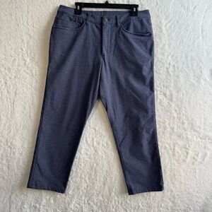 Lululemon Commission Pants Men’s 33x26 Blue Twill 5-Pocket Golf Outdoor Casual